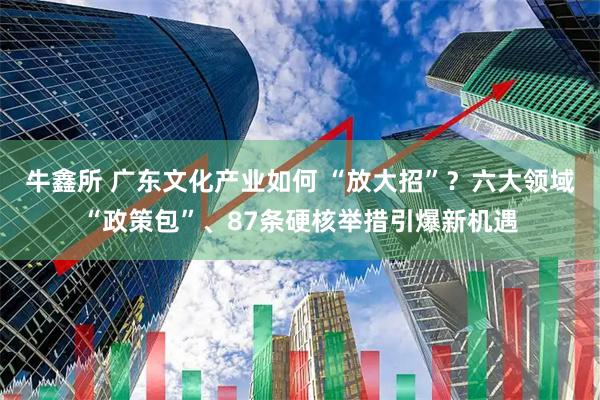 牛鑫所 广东文化产业如何 “放大招”？六大领域“政策包”、87条硬核举措引爆新机遇