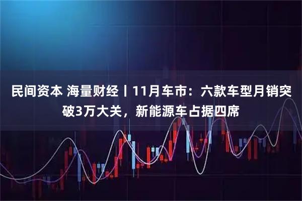 民间资本 海量财经丨11月车市：六款车型月销突破3万大关，新能源车占据四席